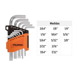 TRUPER JUEGO LLAVES ALLEN ALL-13P (15545)