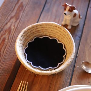 Pañitos de platito de pan negro